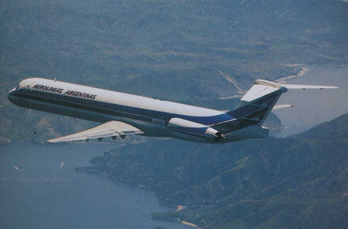 MD-83 LV-VAG/Courtesy: McDonnell Douglas