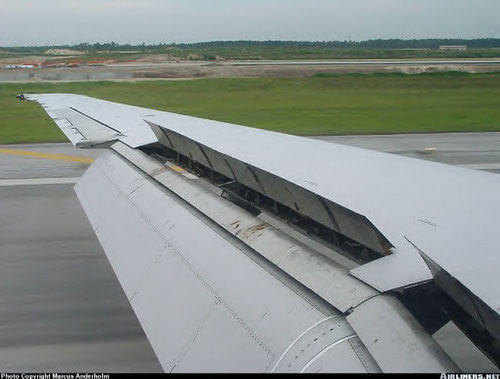 Spoiler einer MD-81 von Continental Airlines/ Courtesy: Markus Anderholm