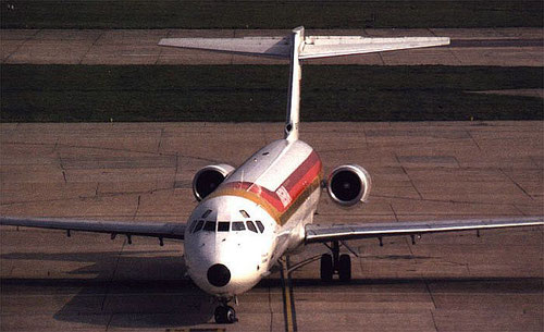 MD-87 von Iberia/Postkarte