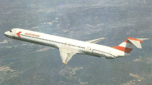 MD-81 im Farbkleid der Austrian Airlines/Courtesy: McDonnell Douglas