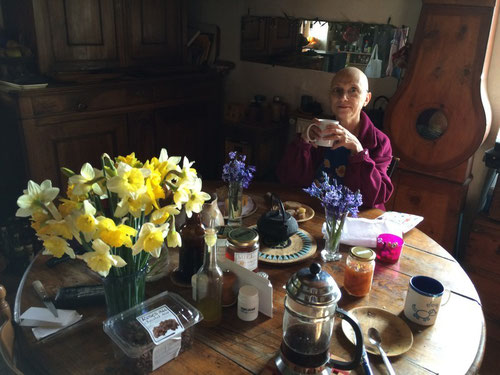 14 mars 2015 - l'heure bleue du petit déjeuner...