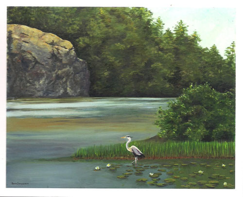 "SUMMER ON MOECKEL POND"    Prints  16 x 20, Original Unavailable