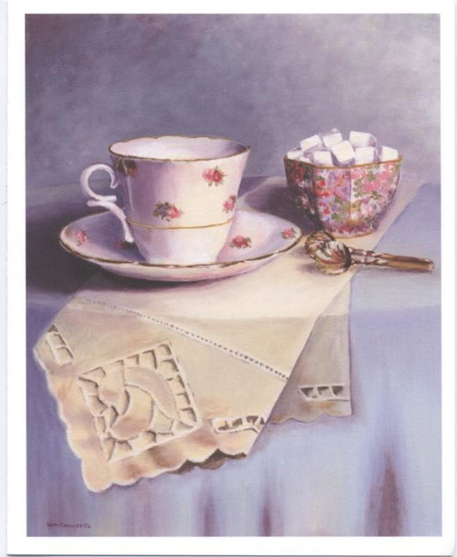 "TEA FOR ONE'  Prints, Original Available $300.00