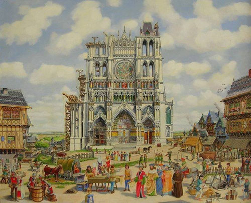 Cathédrale d'Amiens au Moyen Age