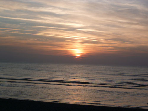 coucher de soleil à cayeux-sur-mer