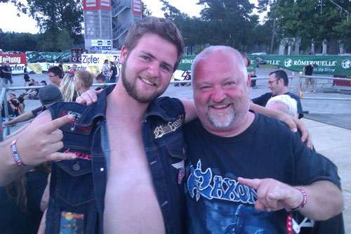 Daniel und ich beim Abrocken