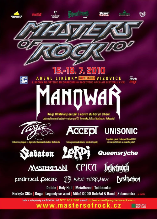 Das Billing von 2010.Dieses Konzert besuchte ich ebenfalls mit Daniel