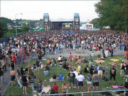 Vor der Stage beim "Masters"