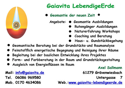 Geomantie geht in Kontakt zur Seele des Ortes