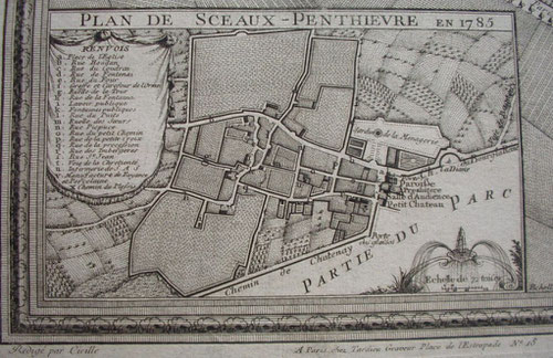 Plan de P. Champin et E.F. Cicille - 1785