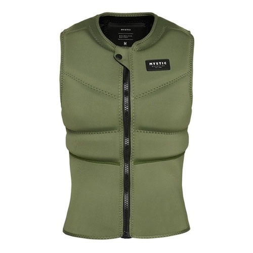 Mystic Star Impact Vest Fzip Women Olive Green Details