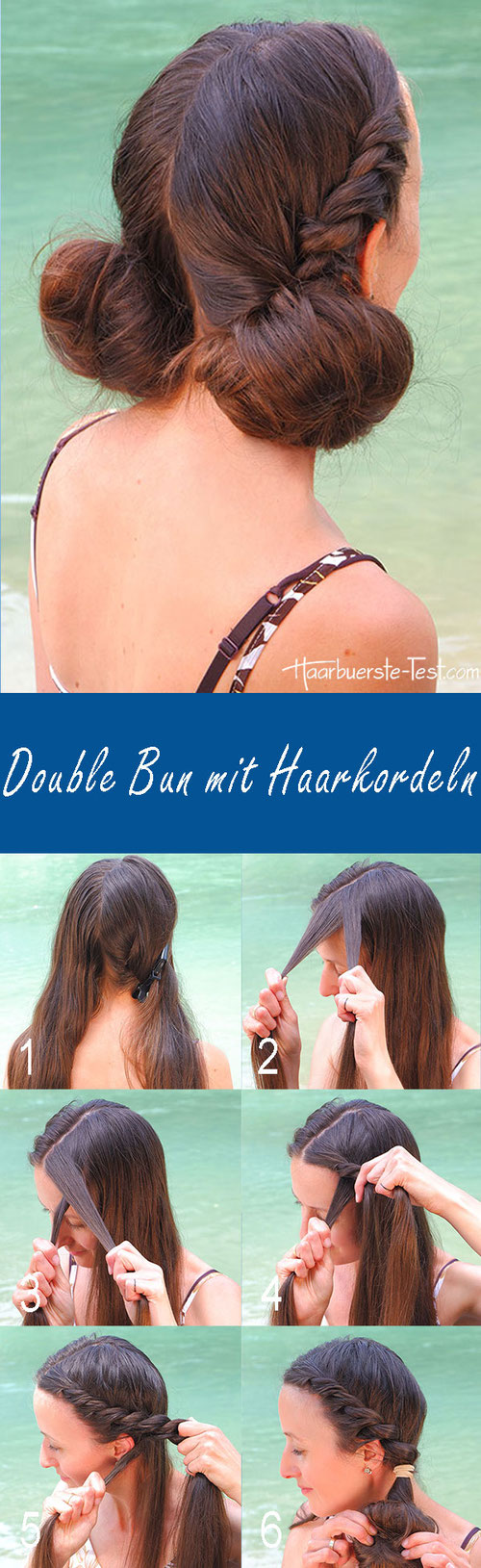 double Bun anleitung, double bun tutorial