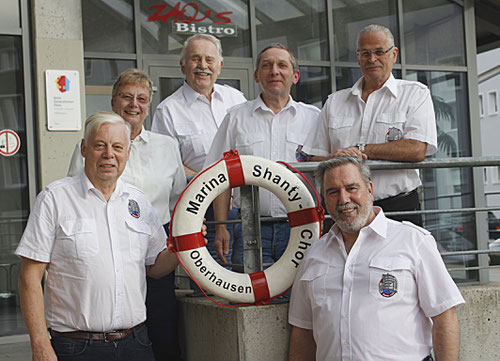 v.l.: Wolfgang Krause-Lindt, Brigitte Hegmanns, Paul Velling, Harry Szymiczek, Uwe Meier und Manfred Krüger