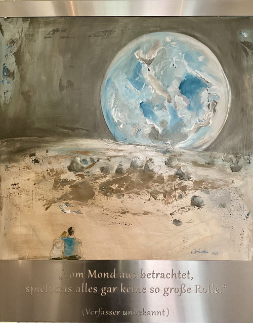 Halb so wild, Acryl auf Leinwand, 100 x 80 cm, 2022