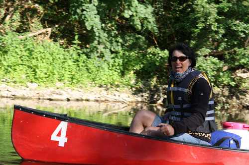 Paddeln auf der Saale