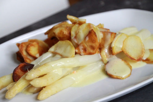 Spargel Bratkartoffeln Butter