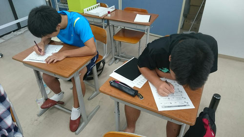中3数学の抜打ちテストが始まった!基本的な問題でも、時間を計るとけっこう間違います。