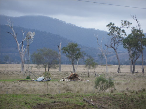 The countryside around Rockhampton