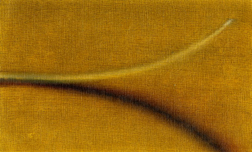 Ohne Titel, 2025_63, Öl und Acryl auf Papier, 16 x 26 cm