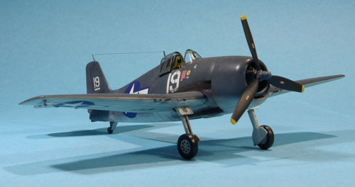 Flugzeugträger gestützes Jagdflugzeig F-6F3 Hellcat der USAF aus dem 2. Weltkrieg