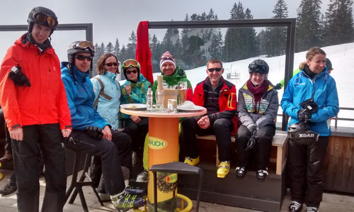 Lauftreffbetreuer im Skigebiet Laterns