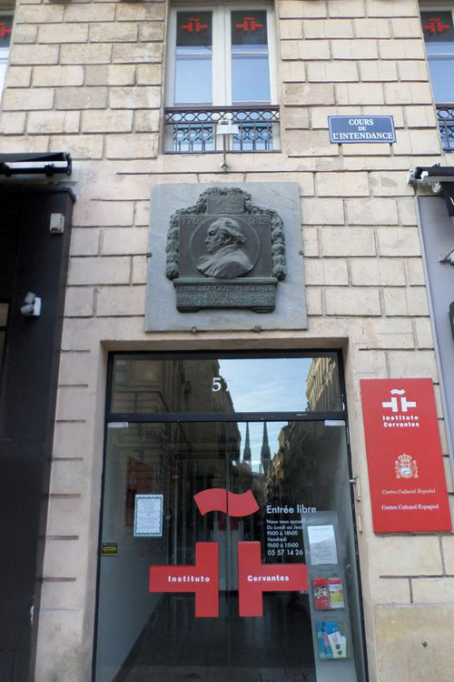 L'institut Cervantes au n°57 , dernière demeure de Goya à Bordeaux