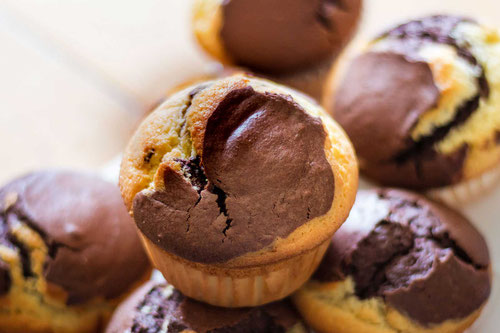 Marmorkuchen-Muffins Rezept