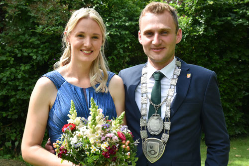 König 2024 Felix Franke mit seiner Königin Marlena Feldmann