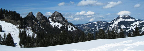 Skifahren Voralpen