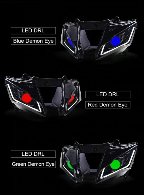 ZX10R 16-20 LED Headlight - RAID-ZERO ZX10R 16-20 LED Headlight - RAID-ZERO
