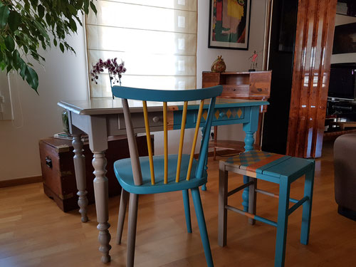 relooking bureau d'écolier par La Métamorphose du Temps