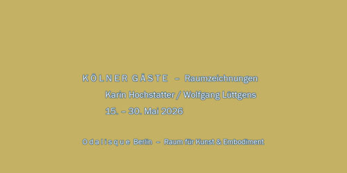 Kölner Gäste – Raumzeichnungen 