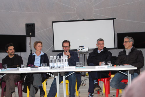 V. l. n. r.: Sascha Kellermann, Bianka Pergande, Arno Makowsky, Sascha Langenbach, Michael Elias.