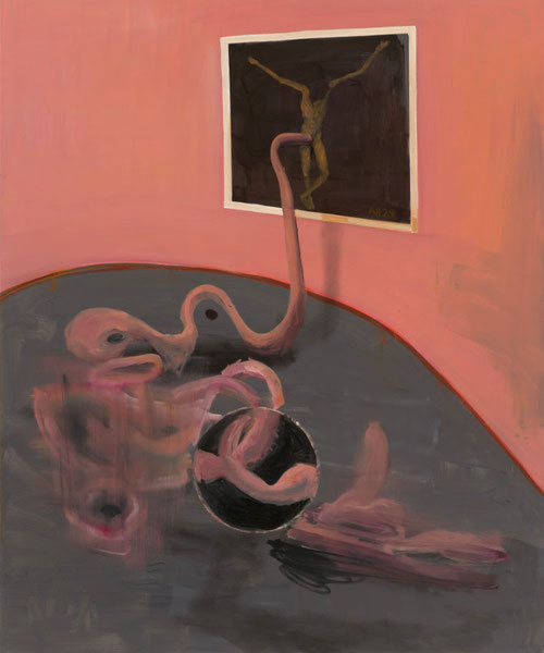 Anton Henning: Interieur No. 655, 2024, Öl auf Leinwand, 180 cm x 150 cm (Foto: Jörg von Bruchhausen) © Anton Henning, VG Bild Kunst Bonn, 2025