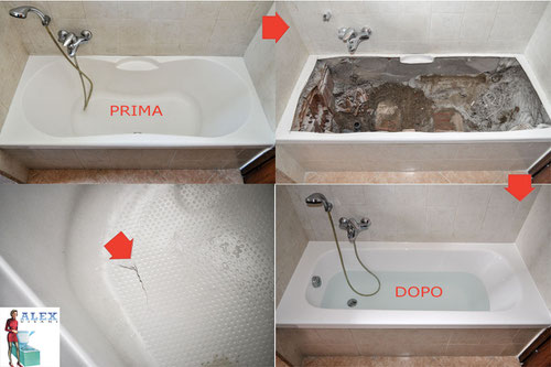 Sostituzione vasca da bagno prato alex vasche firenze vasca ... Vecchia vasca da bagno