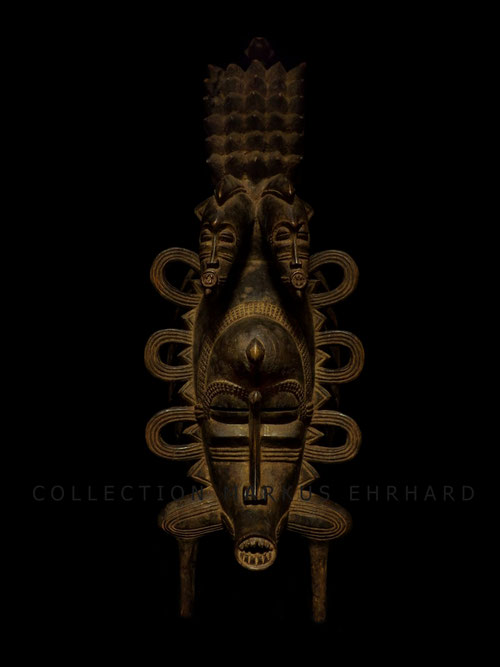 Kpelié mask by Bakari Coulibaly, Dickodougou, Senufo art