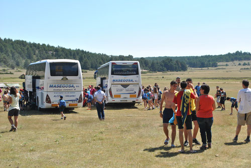 Llegada autobuses 