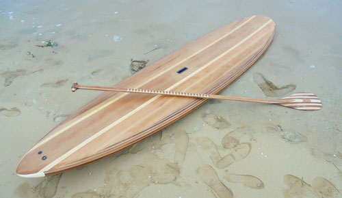 Fabrication d'un stand up paddle en bois à saint jean de monts