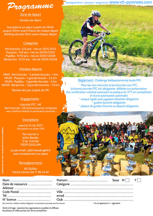 Mini Carach Bike 2017 - Programme