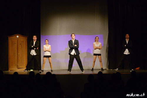 Nicolas Kuran-Pellegatta, Melanie Weber, Noëmi Kuran-Pellegatta, Joram Weber und Martin Schwander