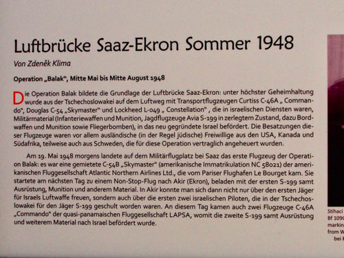 von hier aus gingen 1948 die ersten Waffen nach Israel