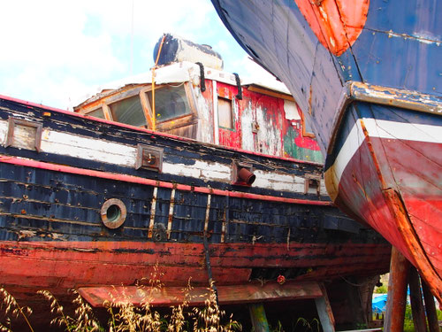 auch Boote werden alt und gehen in Rente