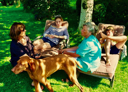 Elke, Laura und Vito zu Besuch auf dem Oberscharam