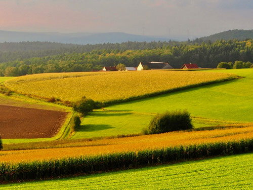 Traumhafte Landschaften bei Schierz bei Fulda