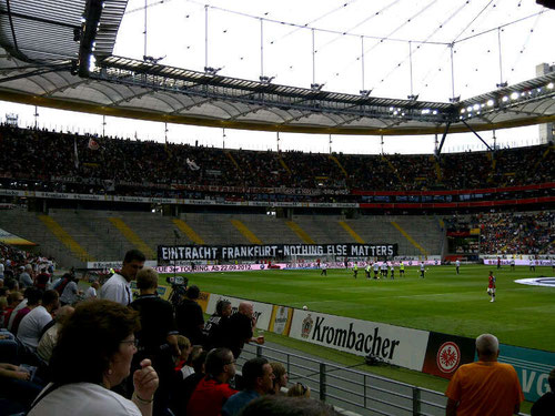 Eintracht Frankfurt vs. Bayer 04 LeverkusenEintracht Frankfurt fan corner