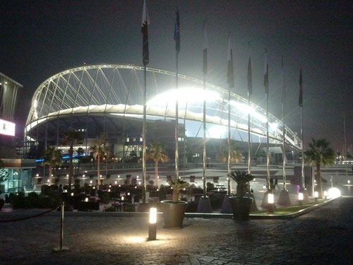FCB vs. Lekhwiya stadium outside