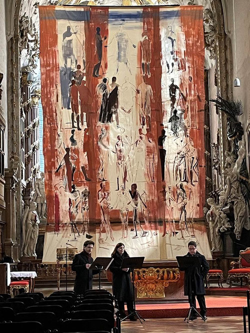 Michael Hedwig, Fastentuch 2022, Michaelerkirche, 1010 Wien (Foto: A. Schermer)