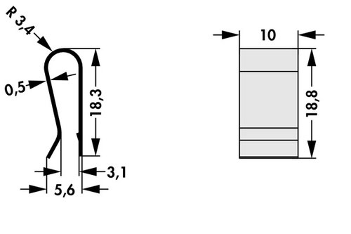 THFA7 Fischer Elektronik TO-3P TO-220パッケージ トランジスタ固定用スプリング