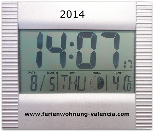 41 Grad am 08.05.2014 in Monterrey, Real de Gandia, Valencia, Spanien