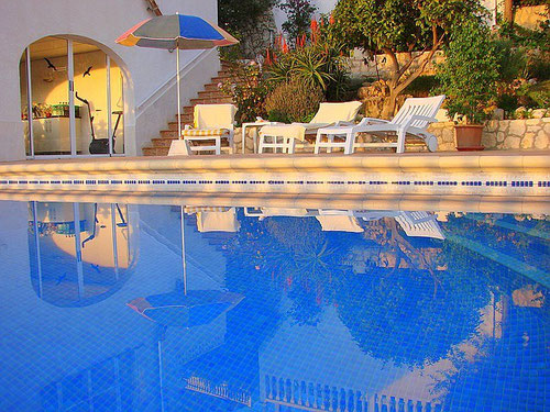 Ferienwohnung Valencia, Villa Gandia Hills, Meerwasser-Pool